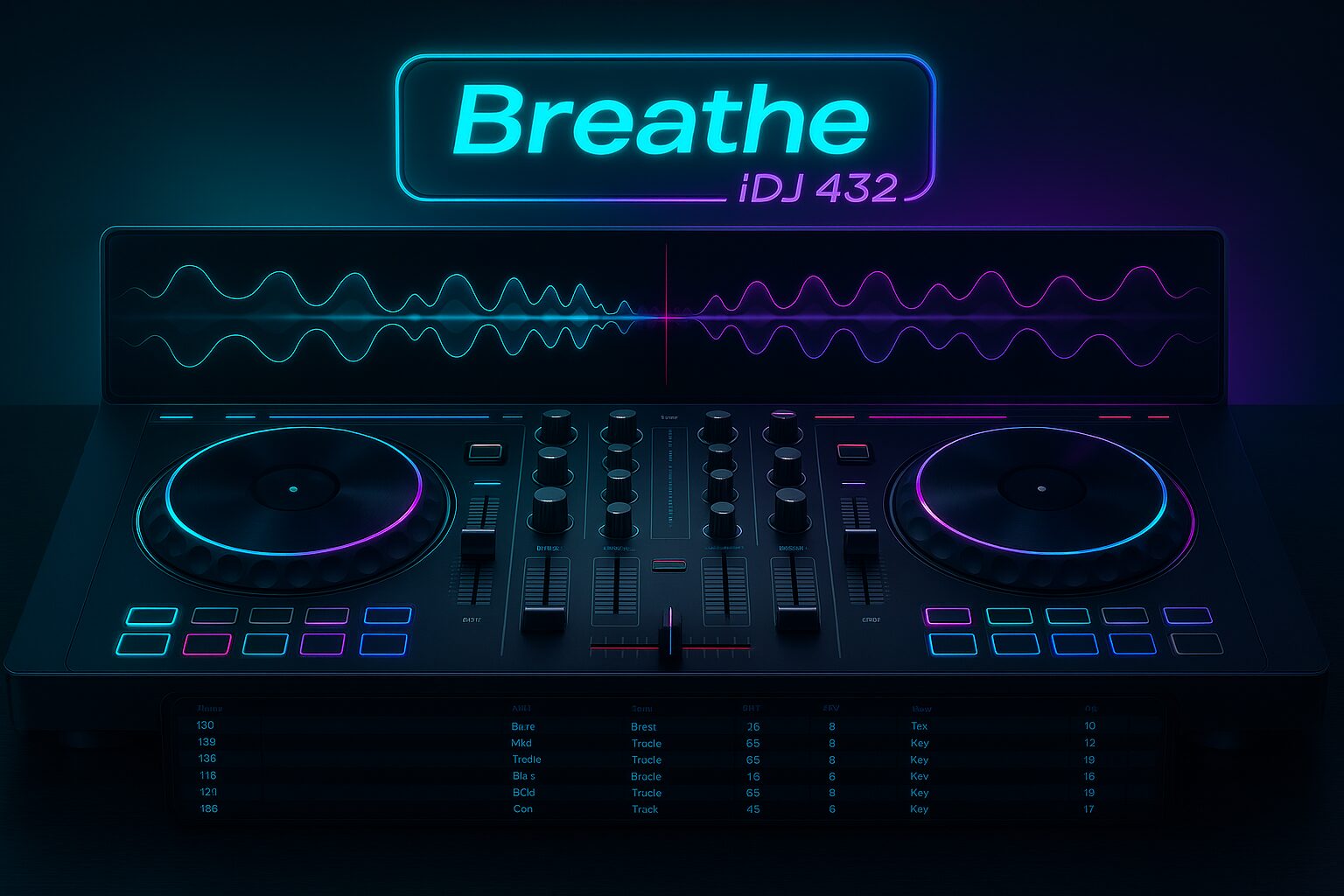 Breathe iDj interface